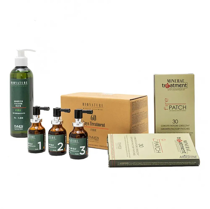 Набір для інтенсивного лікування випадіння волосся BioNature Intensive Home Treatment Emmebi  Фото 2 