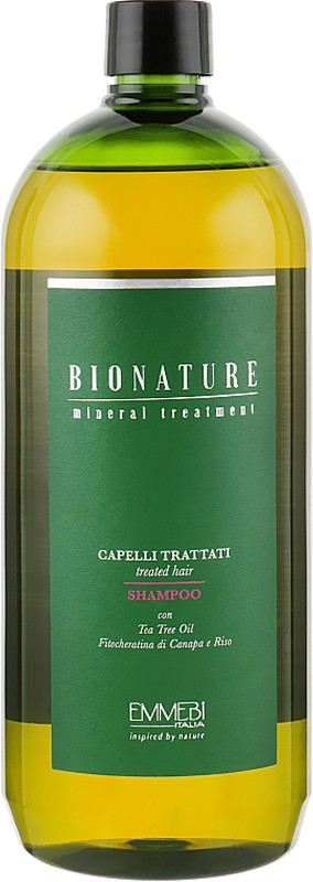 Шампунь для поврежденных волос BioNature Сapelli Tratatti Shampoo Emmebi, 1000 мл
