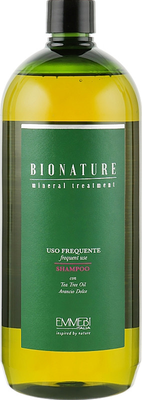 Шампунь для ежедневного применения BioNature Uso Frequente Shampoo Emmebi, 1000 мл
