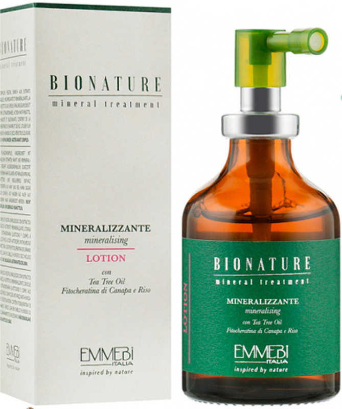 Лосьон минерализующий для волос BioNature Mineralizzante Lotion Emmebi, 50 мл  Фото 2 