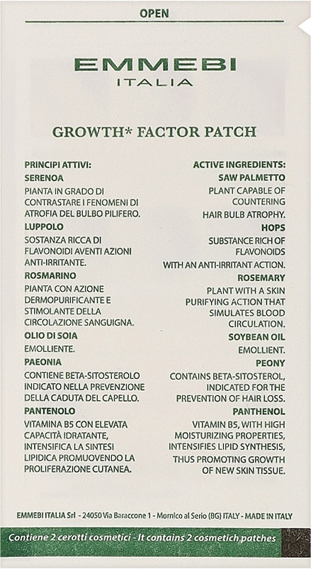 Патчі для росту волосся Natural Solution Gowth Pact Emmebi, 2 шт на beauty-prof.com Фото 2 Патчі для росту волосся Natural Solution Gowth Pact Emmebi, 2 шт Фото 2