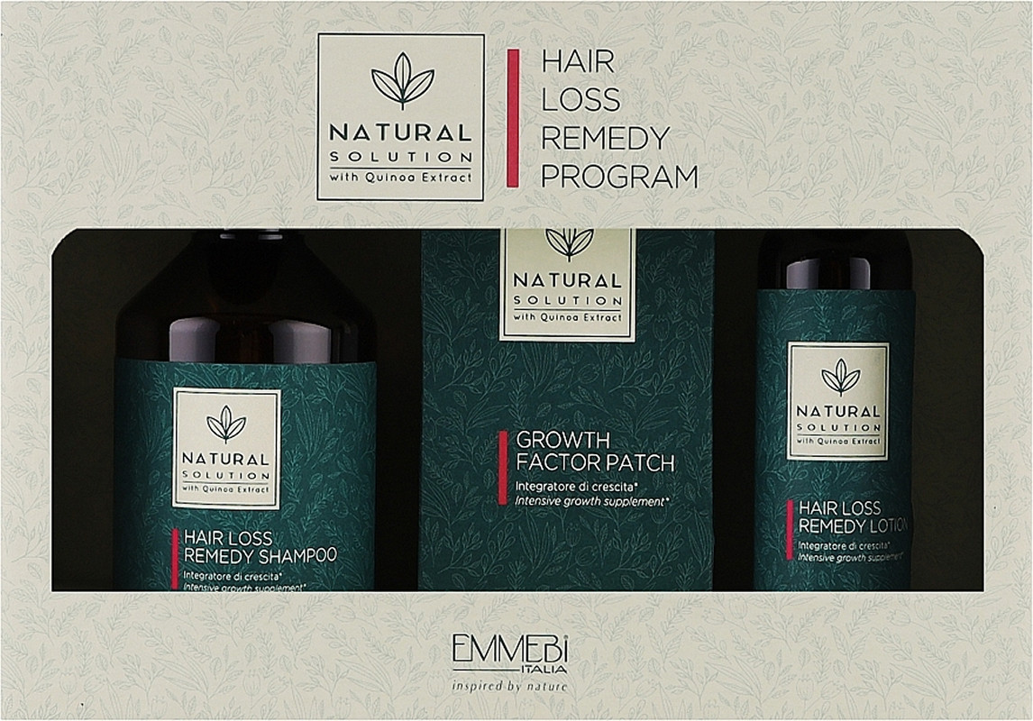 Набор против выпадения волос Hair Loss Remedy programm Emmebi, (250мл/100мл/30шт)