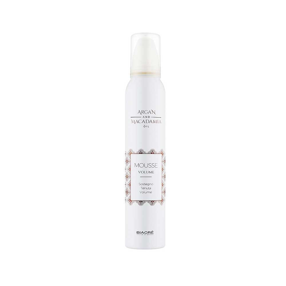 Пінка-мус для волосся Mousse Volume Argan and Macadamia BIACRE, 200 мл