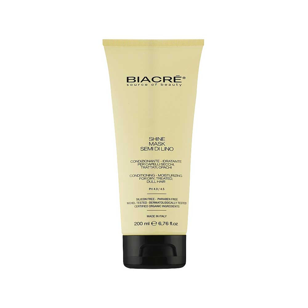 Увлажняющая маска-кондиционер для придаия блеска BIACRE SHINE MASK SEMI BIACRE, 200 мл