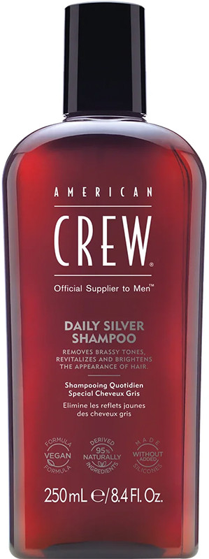 Шампунь для сивого волосся Silver Shampoo American Crew, 250 мл