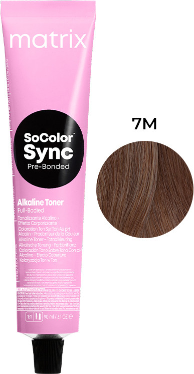 Краска для волос тон в тон  Color Sync, 7M, 90мл Matrix