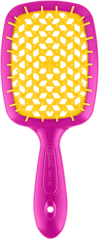 Щітка Superbrush Small рожева з жовтим Janeke
