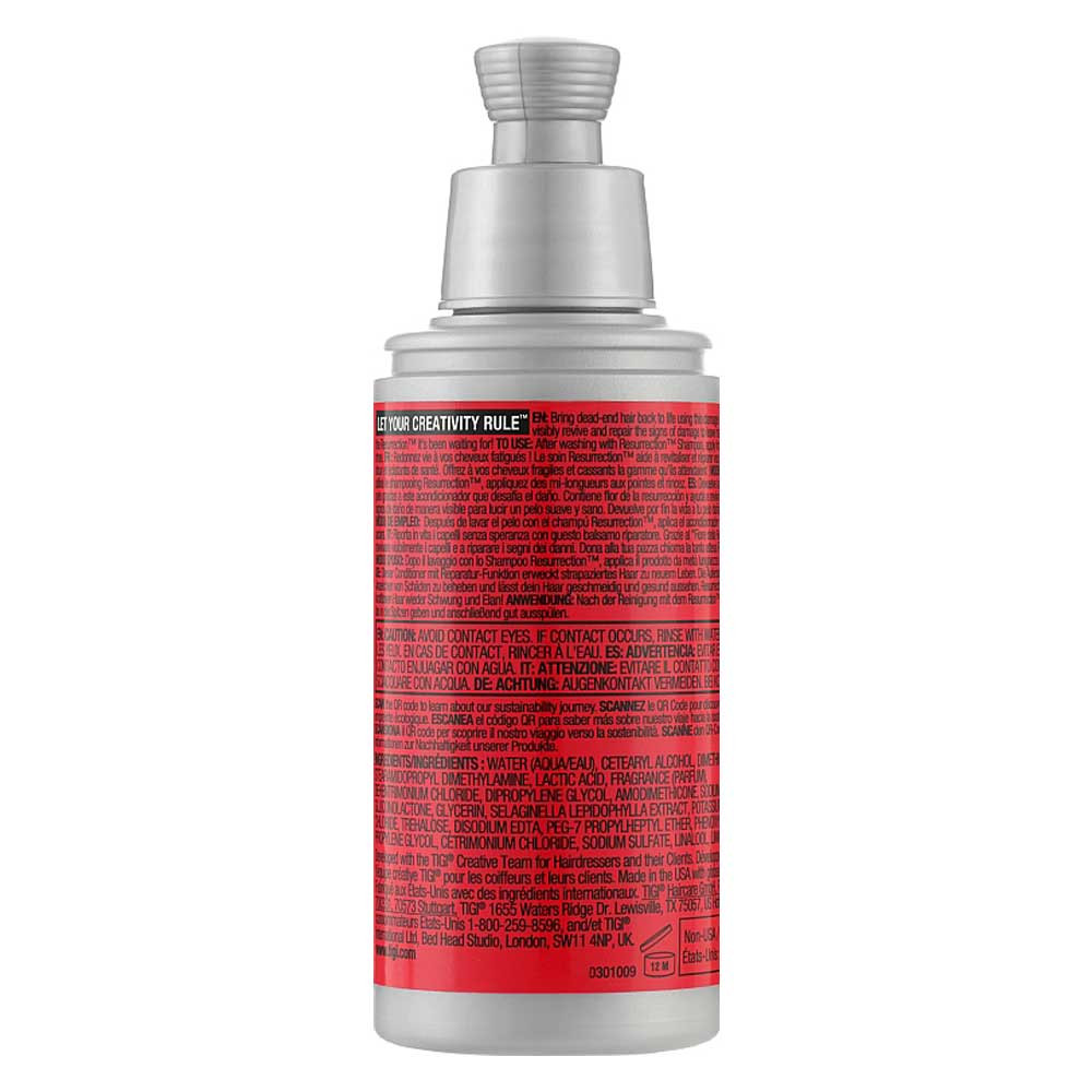 Кондиціонер для сильно пошкодженого волосся Resurrection Super Repair Conditioner TIGI, 100 мл на beauty-prof.com Фото 2 Кондиціонер для сильно пошкодженого волосся Resurrection Super Repair Conditioner TIGI, 100 мл Фото 2