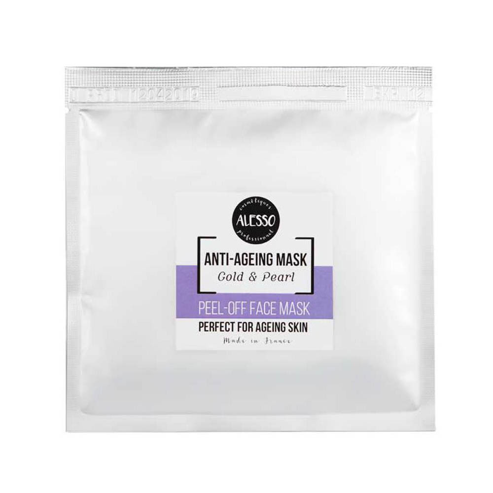 Маска альгинатная омолаживающая с золотом Anti-Ageing Mask Gold & Pearl Alesso, 25 гр