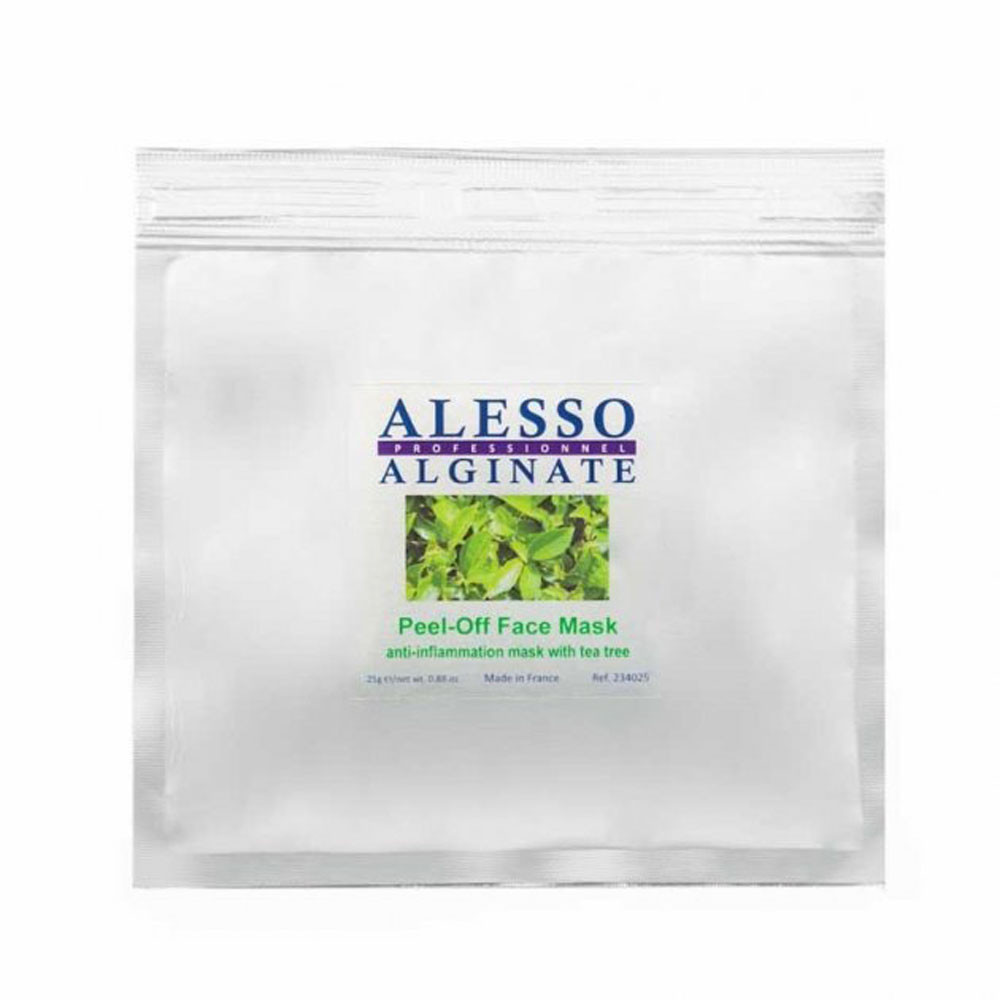 Маска альгинатная противовоспалительная с чайным деревом Skin-Clearing Tea Tree Alesso, 25 г