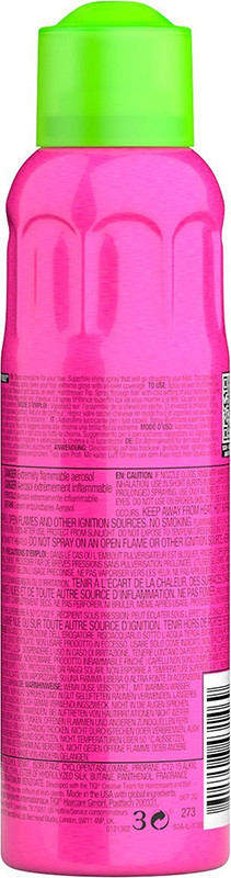 Спрей для блиску волосся легка фіксація Headrush Superfine Shine Spray Tigi, 200 мл Фото 2
