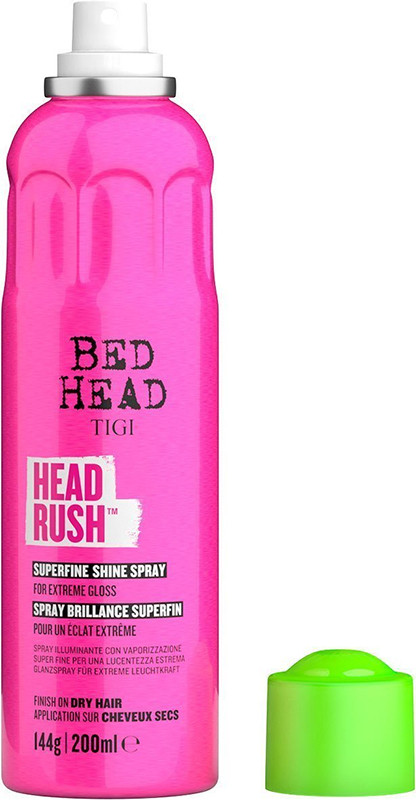 Спрей для блиску волосся легка фіксація Headrush Superfine Shine Spray Tigi, 200 мл Фото 3
