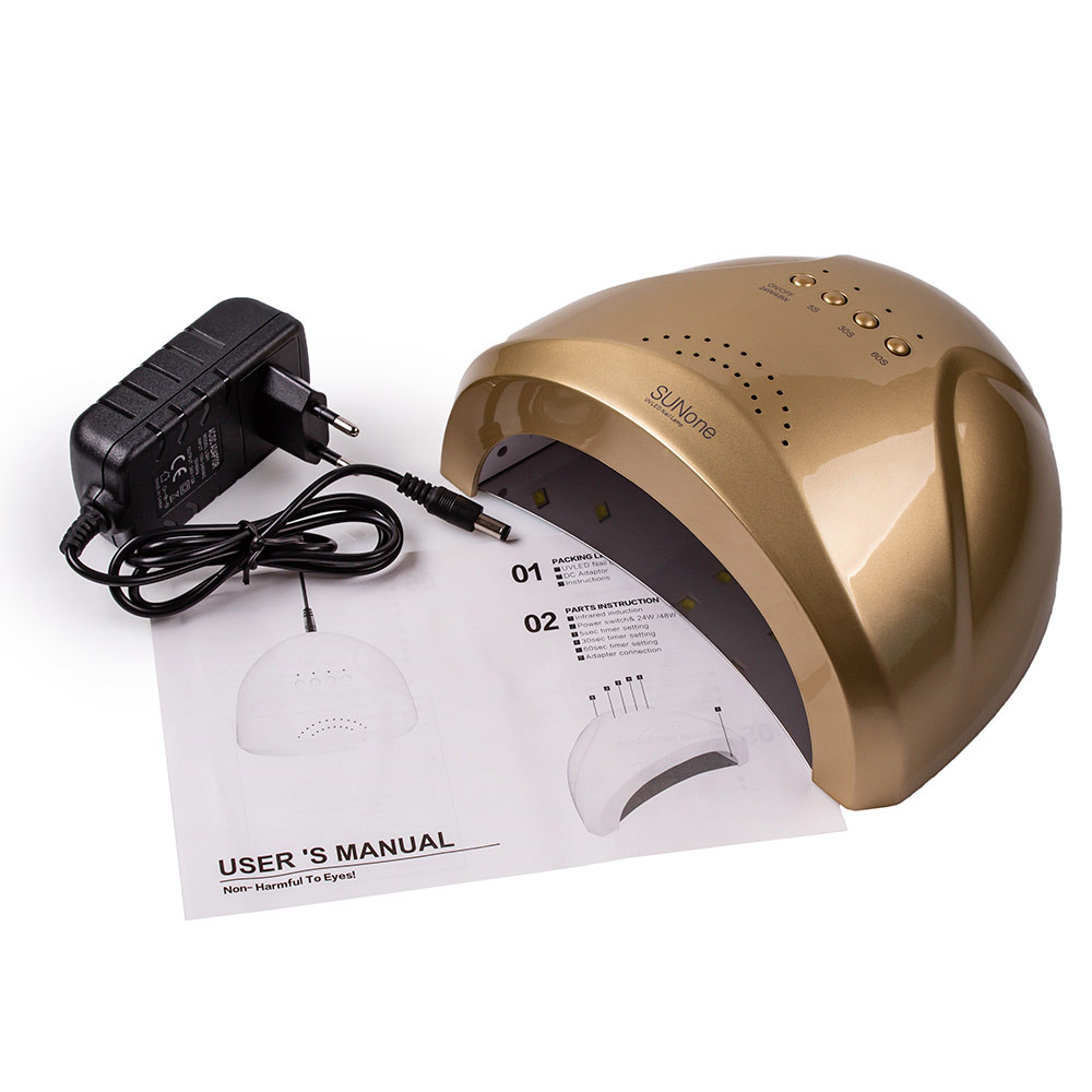 Лампа LED/UV SUN-1 Standart (без дисплею) золото, 48 Вт