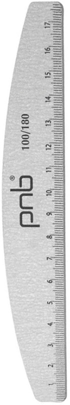 Пилка-лінійка для нігтів півколо 100/180 Nail file-line PNB, 1 шт