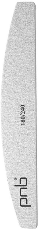 Пилка для нігтів півколо 180/240 Nail file Gray Semicircle PNB, 1 шт