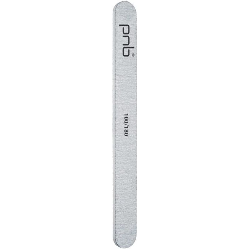 Пилка для нігтів пряма 100/180 Nail fileGray Straight PNB, 1 шт