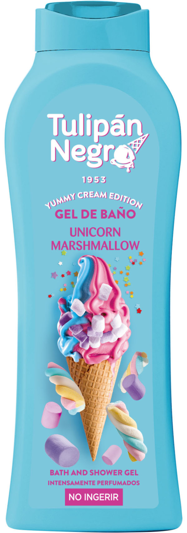Гель для душу YUMMY CREAM Зефірний єдиноріг TULIPAN NEGRO, 650 мл