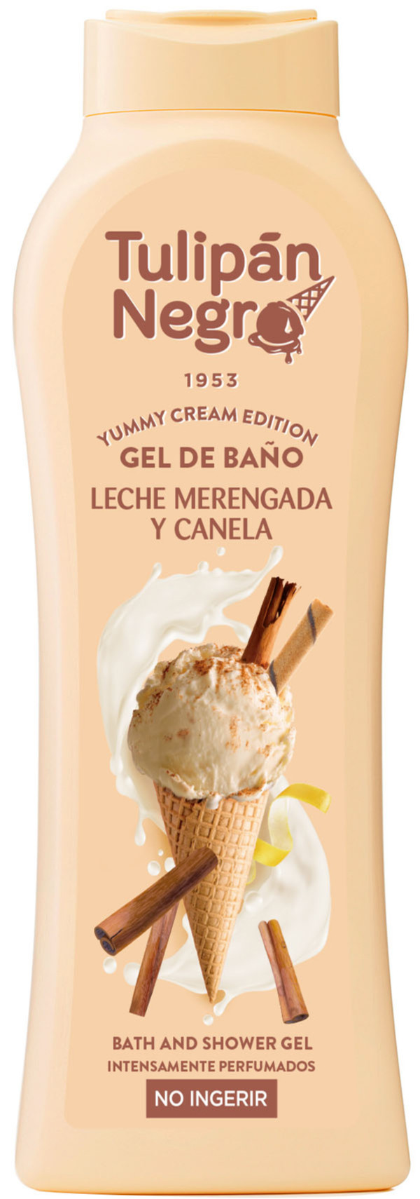 Гель для душу YUMMY CREAM Молочне бізе TULIPAN NEGRO, 650 мл