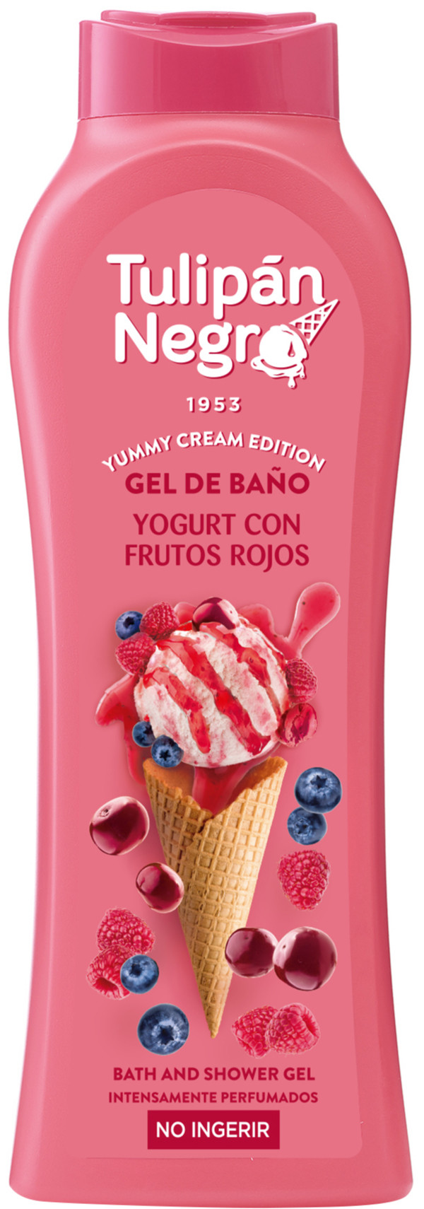 Гель для душа YUMMY CREAM Ягодный йогурт TULIPAN NEGRO, 650 мл