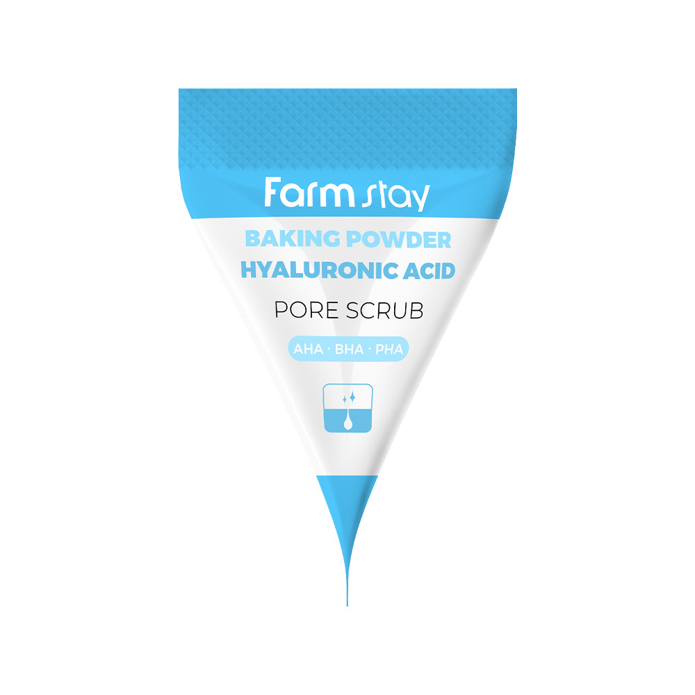 Скраб для лица с содой и гиалуроновой кислотой Hyaluronic Acid Baking Powder Pore Scrub, 7 мл FarmStay