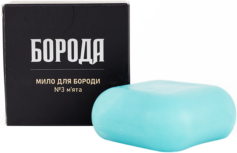 Мило для бороди №3 М'ята ТМ Борода, 80 гр на beauty-prof.com Мило для бороди №3 М'ята ТМ Борода, 80 гр