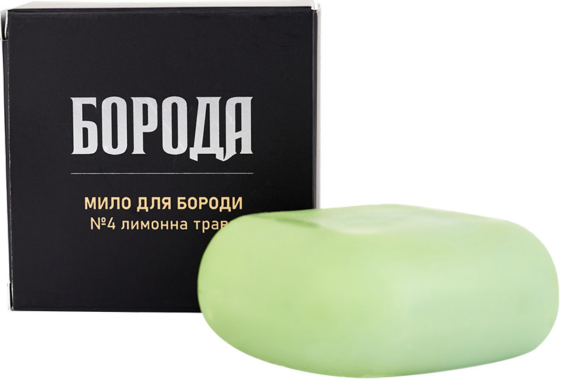 Мило для бороди №4 Лимонна трава ТМ Борода, 80 гр на beauty-prof.com Мило для бороди №4 Лимонна трава ТМ Борода, 80 гр