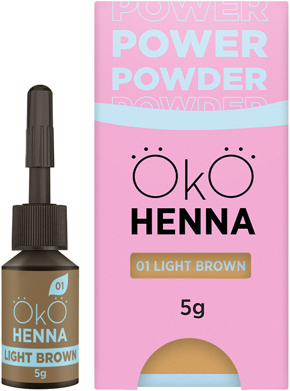 Хна для бровей 01 Light Brown OKO, 5 г