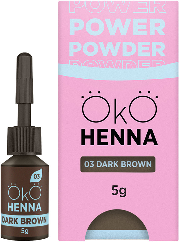 Хна для бровей 03 Dark Brown OKO, 5 г