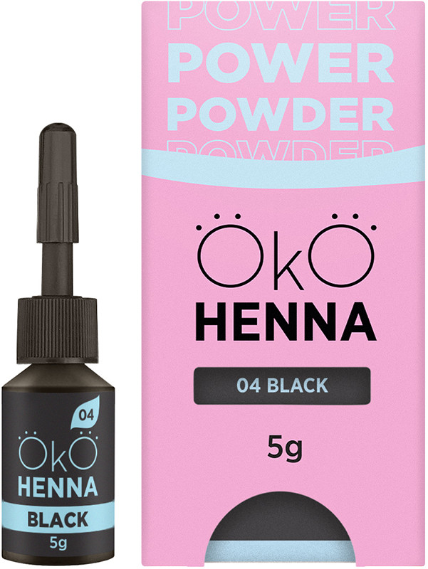 Хна для бровей 04 Black OKO, 5 г