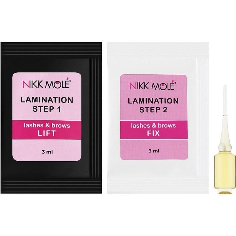 Мини набор для ламинирования Mini Set Perfect Lamination System Nikk Mole, 3x3 мл  Фото 2 