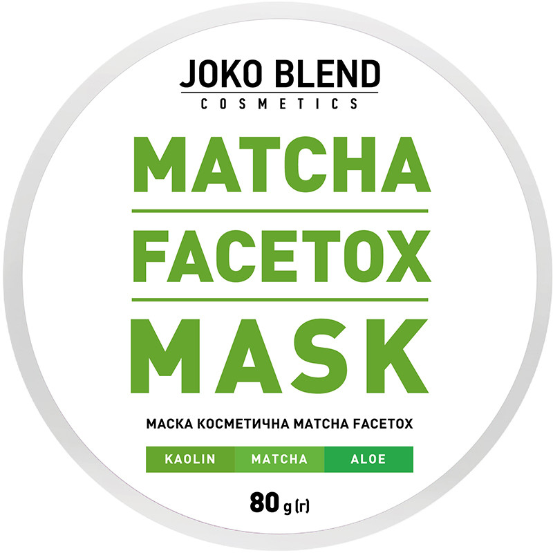 Маска для обличчя Matcha Facetox Mask Joko Blend 80 г  Фото 2 