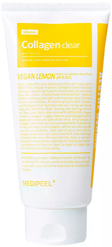 Пенка осветляющая с витаминами Medi-Peel Vegan Vitamin Collagen Clear, 300 мл