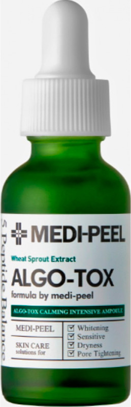 Сыворотка успокаивающая с ростками пшеницы Medi-Peel Algo-Tox Calming Intensive Ampoule, 30 мл на beauty-prof.com Сыворотка успокаивающая с ростками пшеницы Medi-Peel Algo-Tox Calming Intensive Ampoule, 30 мл