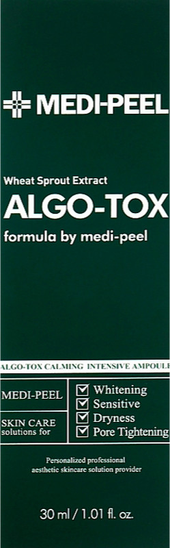 Сыворотка успокаивающая с ростками пшеницы Medi-Peel Algo-Tox Calming Intensive Ampoule, 30 мл на beauty-prof.com Фото 2 Сыворотка успокаивающая с ростками пшеницы Medi-Peel Algo-Tox Calming Intensive Ampoule, 30 мл Фото 2