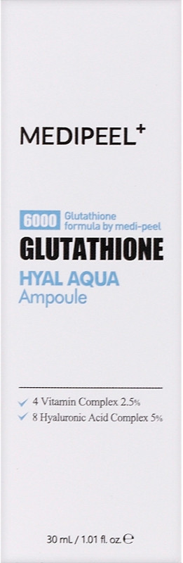 Сыворотка увлажняющая с глутатионом Medi-Peel Glutathione Hyal Aqua Ampoule, 30 мл  Фото 2 