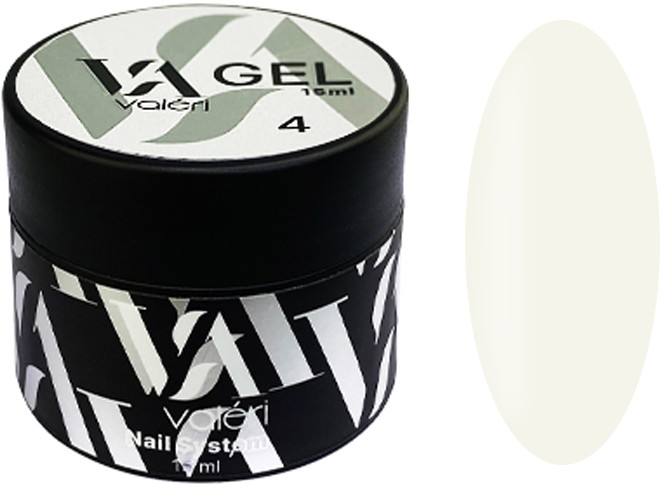 Гель для ногтей Builder Gel 04 Milk Valeri, 15мл