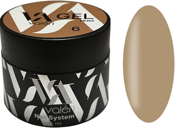 Гель для нігтів Builder Gel 06 Cacao Valeri, 15мл