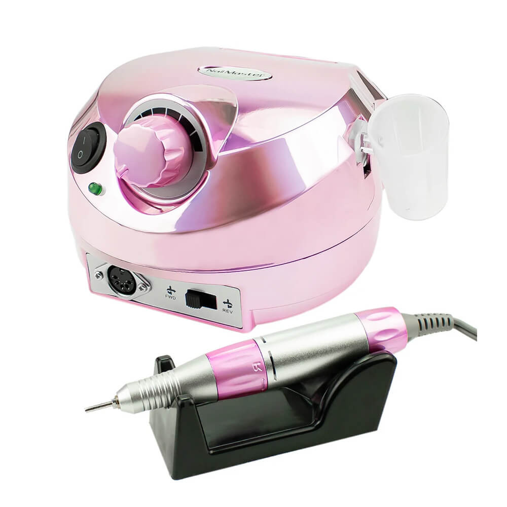 Фрезер для манікюру ZS-601 45000 об/хв. 65W Nail Drill, дзеркально-рожевий 