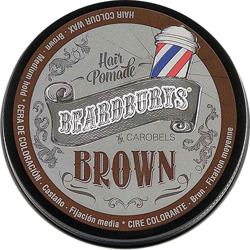 Віск тонуючий з коричневою фарбою Brown Beardburys, 100 мл 