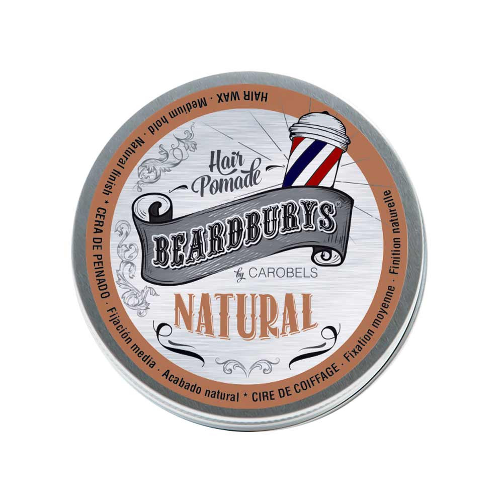 Помада NATURAL для волосся кремоподібна класична BEARDBURYS, 15 мл