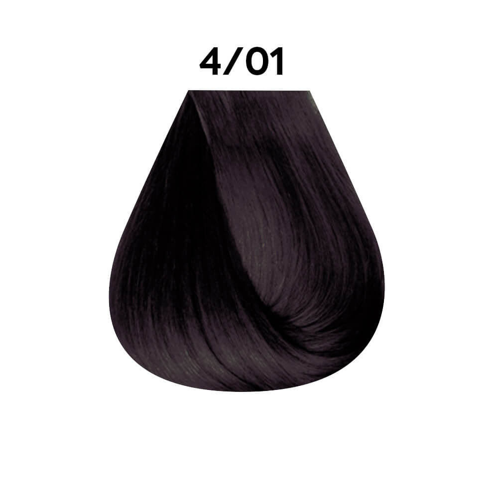 Фарба для волосся 4.01 каштановий натуральний попелястий Keratin Color  Фото 2 
