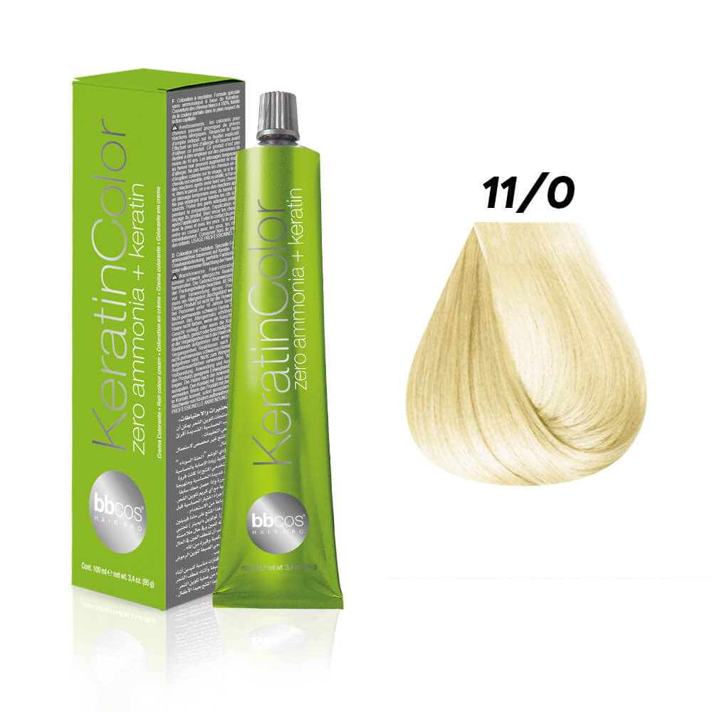 Краска для волос 11.0 блондин очень светлый Keratin Color