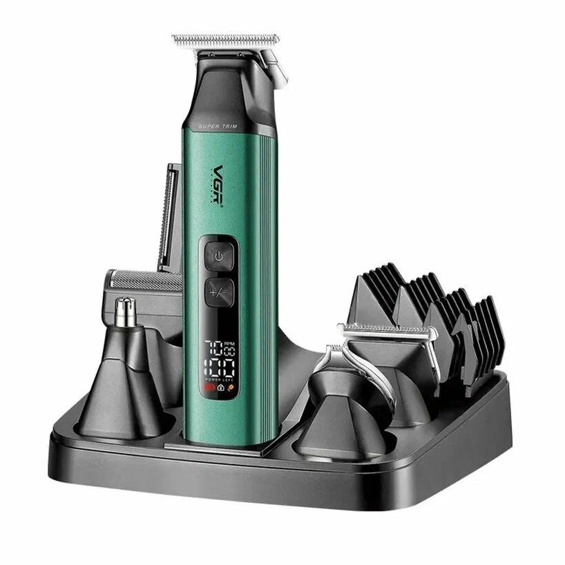 Набор для стрижки (14 насадок) 6 в 1 V-117 GREEN VGR Фото 2
