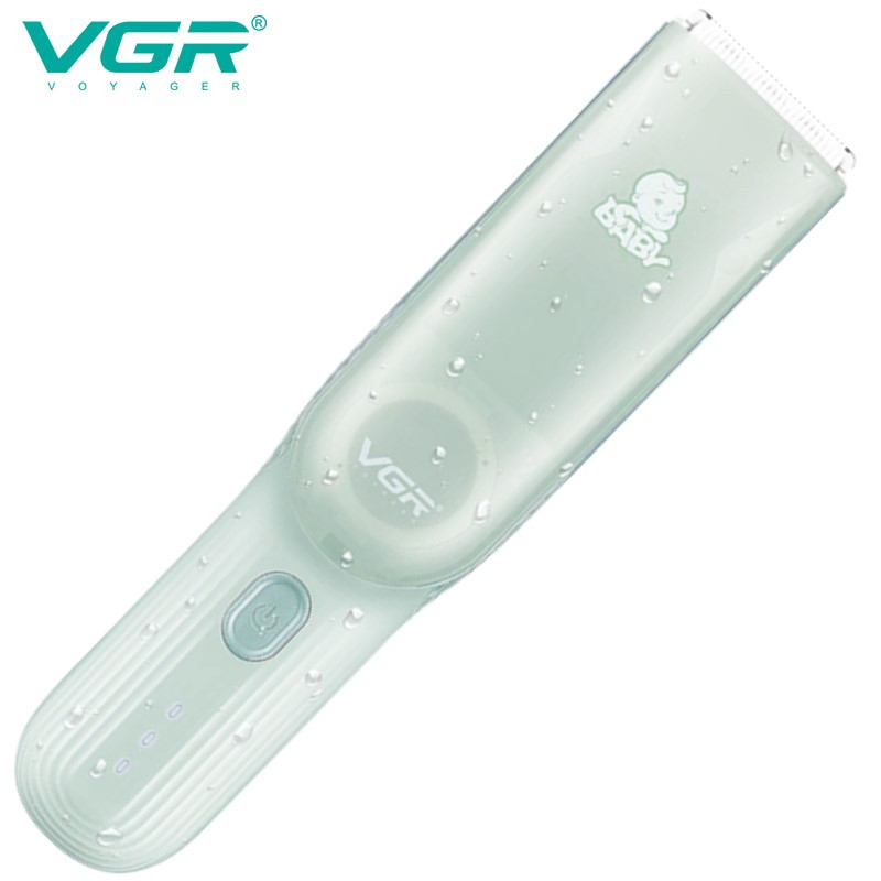 Дитяча машинка для стрижки з функцією збирання волосся V-155 GREEN IPX8 VGR