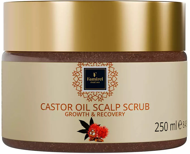 Скраб для кожи головы с касторовым маслом Castor Oil Famirel, 250 мл