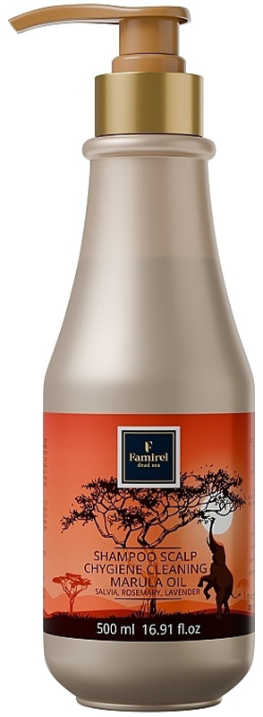 Шампунь для кожи головы очищающий с Шалфеем, Розмарином и Лавандой Marula Famirel, 500 мл