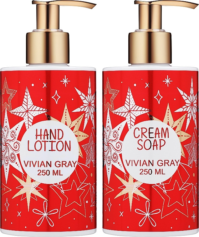 Набір Мило рідке і Лосьйон для рук Orangenblute Glittering Chrstmas Vivian Gray, 2х250 мл на beauty-prof.com Набір Мило рідке і Лосьйон для рук Orangenblute Glittering Chrstmas Vivian Gray, 2х250 мл