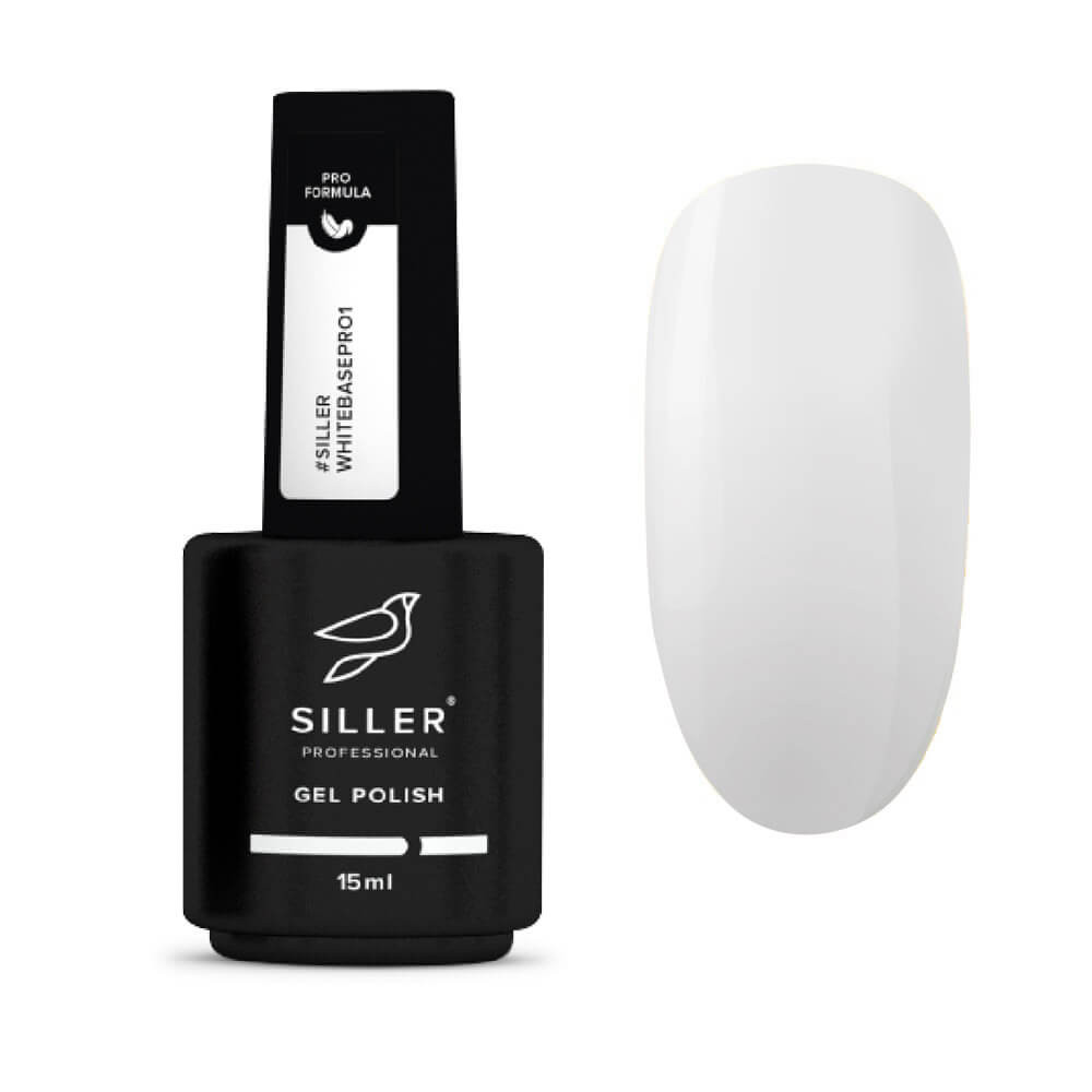 База для гель-лака White Pro №1 Siller, 15 мл