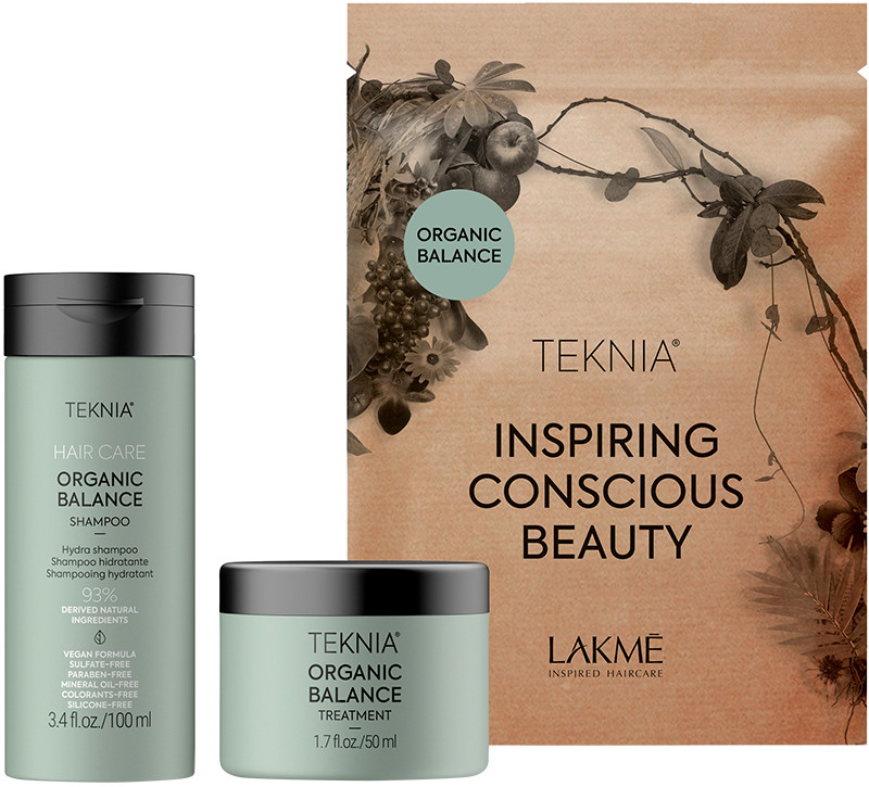 Набір дорожній зволожуючий для всіх типів волосся Lakme Teknia Organic Balance на beauty-prof.com Набір дорожній зволожуючий для всіх типів волосся Lakme Teknia Organic Balance