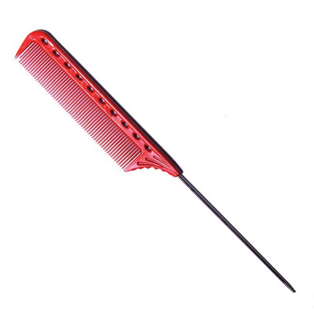 Расческа с металлическим хвостиком YS-102 Red Y.S.Park